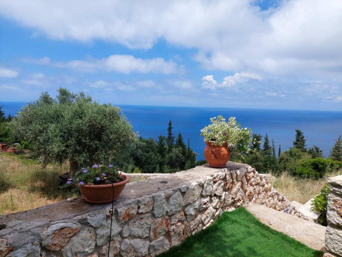 Villa Nereid Glafki - Enjoy Summer Sunsets Áyios Nikítas 외부 사진